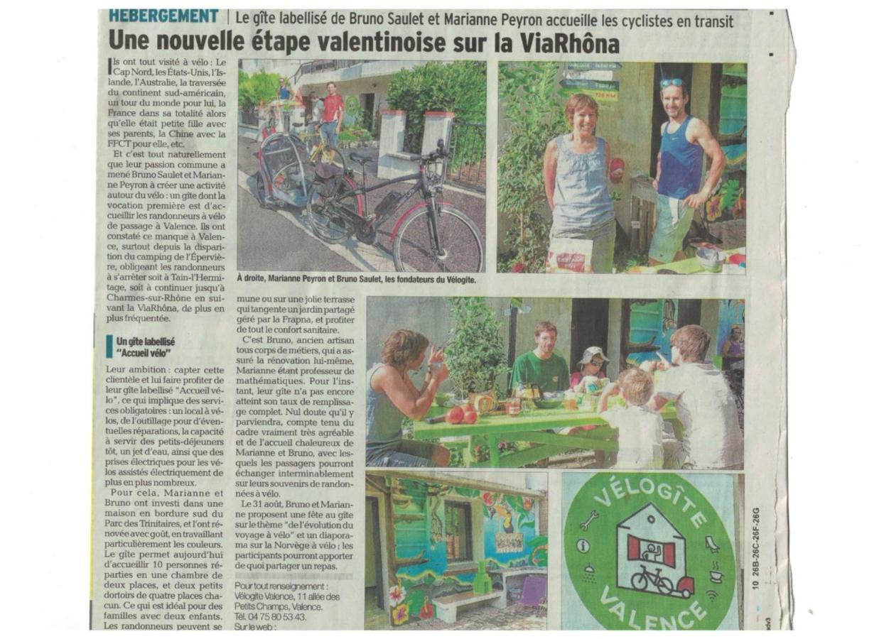 Velo Gite Valence วาลองซ์ ภายนอก รูปภาพ