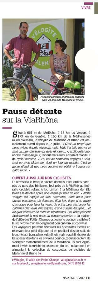 Velo Gite Valence วาลองซ์ ภายนอก รูปภาพ